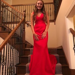 Sherri Hill Red Prom Dress